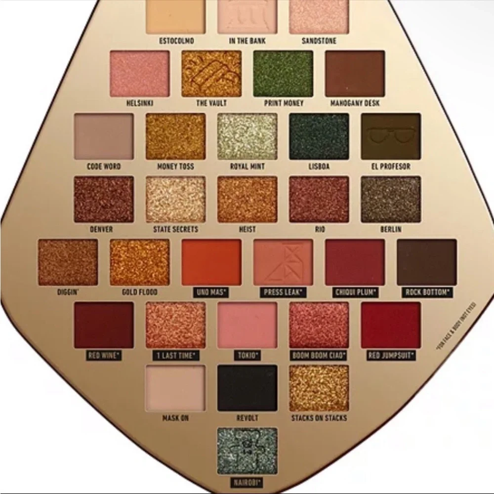 RARE NYX x Money Heist (La Casa de Papel) 32 Pan Mask Eyeshadow Palette